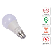 Technical specification of  leo led gls bulb a60 b22 bayonet cap 12w 4000k cool white pack of 6/10 2700k warm white