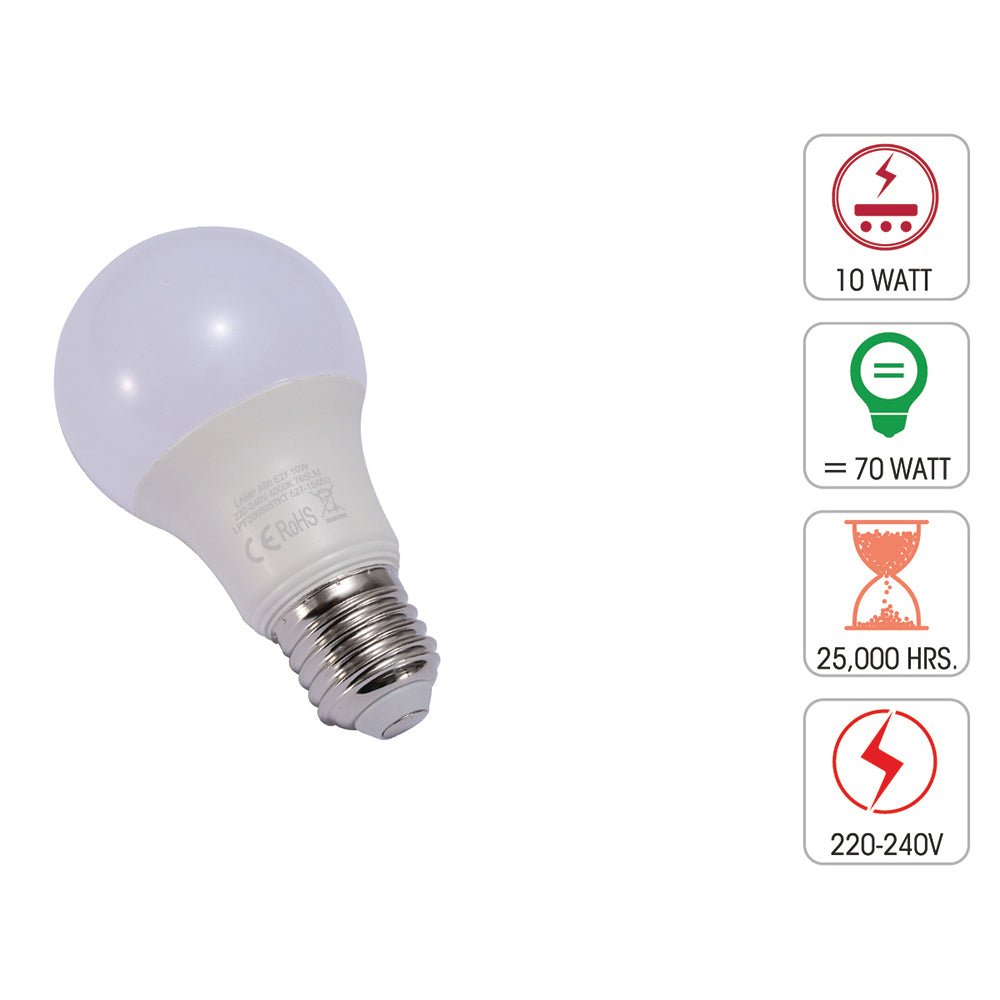 Smart LED GLS Bulb A60 E27 Edison Screw 9W RGB White Pack of 2 Alexa Wifi  Smart Life App