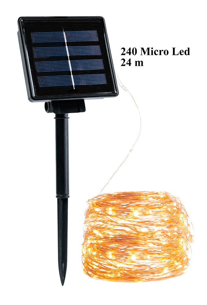 Details of Serpens Solar Micro-LED String 240 LEDs 26m Warm White LED String Fairy Light