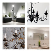 Application images of Vela LED Candle Bulb C37 Dimmable E14 Small Edison Screw 5W Cool Daylight 6500K Pack of 6