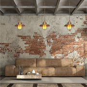 Interior application of Bronze Metal Opal Glass Caged Step Pendant Ceiling Light with E27 | TEKLED 150-17100