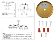 User manual for Amber Globe Glass Gold Ellipse Metal Body Semi Flush Modern Ceiling Light with E27 Fittings | TEKLED 159-17666