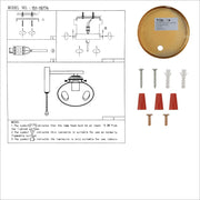 User manual for Amber Globe Glass Gold Metal Vintage Retro Wall Light with Pull Down Switch E27 Fitting | TEKLED 151-19774