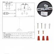 User manual for Black Gold Metal Laser Cut Dome Modern Pendant Light D450 with E27 Fitting | TEKLED 150-18150