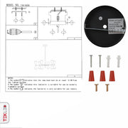 User manual for Black Gold Up Down Funnel Modern Chandelier with 12xE27 Fitting | TEKLED 150-18280