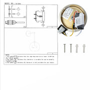 User manual for Clear Globe Glass Gold L-Shape Metal Cool Natural White 12W LED Wall Light | TEKLED 151-19744
