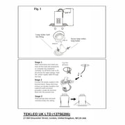 User manual for Fixed Diecast Aluminium Downlight Satin Nickel IP20 GU10 | TEKLED 143-03728