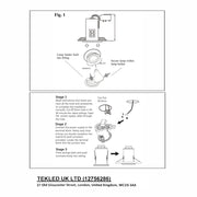 User manual for Fixed Diecast Aluminium Fire Rated Downlight Satin Nickel IP20 GU10 | TEKLED 143-03704