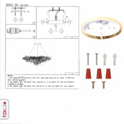 User manual for Modern Crystal Glass Droplet Chandelier with 13xG9 Fittings 1200mm | TEKLED 159-17530