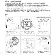 User manual for Moonlight Flush Ceiling Light 24W Warm White Cool White Cool Daylight 1920LM IP20 non-yellowing PMMA Cover | TEKLED 121-03992