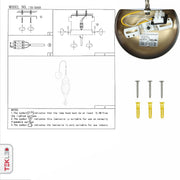 User manual for Moroccan Style Antique Brass and Red Glass Oriental Wall Light E27 | TEKLED 151-19458