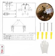 User manual for Octagon Crystal Gold Metal Chandelier D600 with 8xE14 Fitting | TEKLED 156-19576