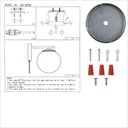 User manual for Smoky Globe Glass Chrome Metal Body Sputnik Molecule Modern Wall Light with Pull Down Switch E27 Fitting | TEKLED 151-19792