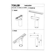 User manual for Tracklight 3-wire Single Line 10W Cool White 4000K White Body | TEKLED 174-03990