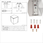 User manual for White Cuboid Up Down Outdoor Modern LED Wall Light | TEKLED 182-03384