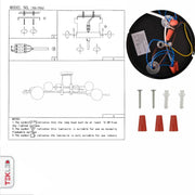 User manual for White Globe Glass Black Rod Body Semi Flush Ceiling Light 2-2 with 8xG9 Fitting | TEKLED 159-17542