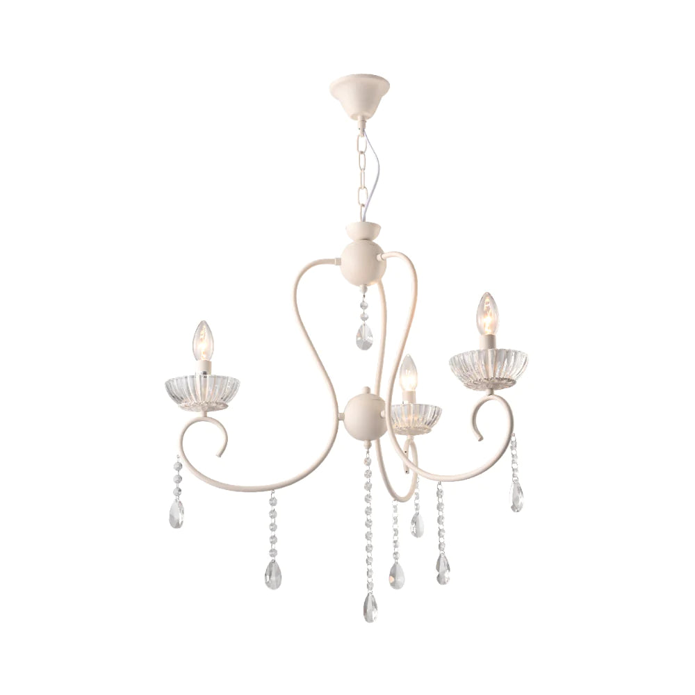 Main image of Versailles Elegance Crystal Swan Chandelier Ceiling Light | TEKLED 159-17968