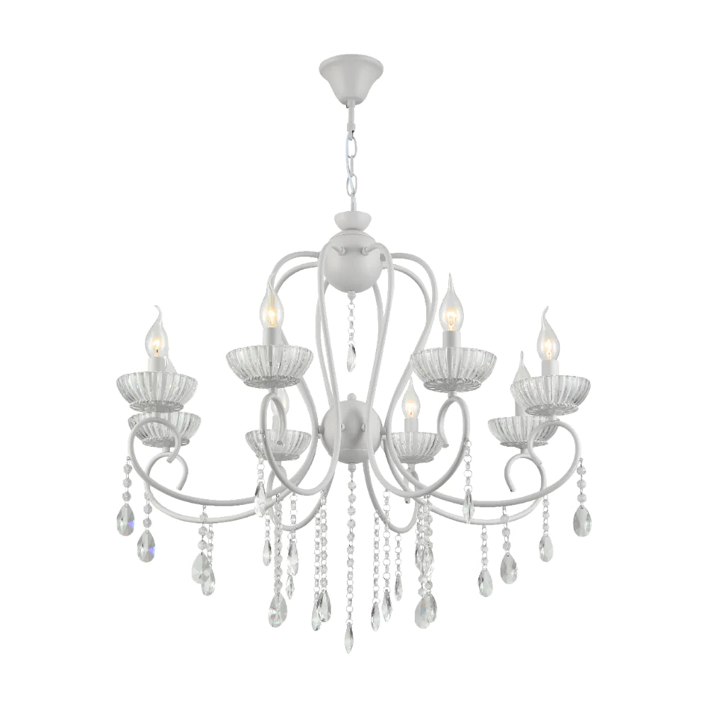 Main image of Versailles Elegance Crystal Swan Chandelier Ceiling Light | TEKLED 159-17970
