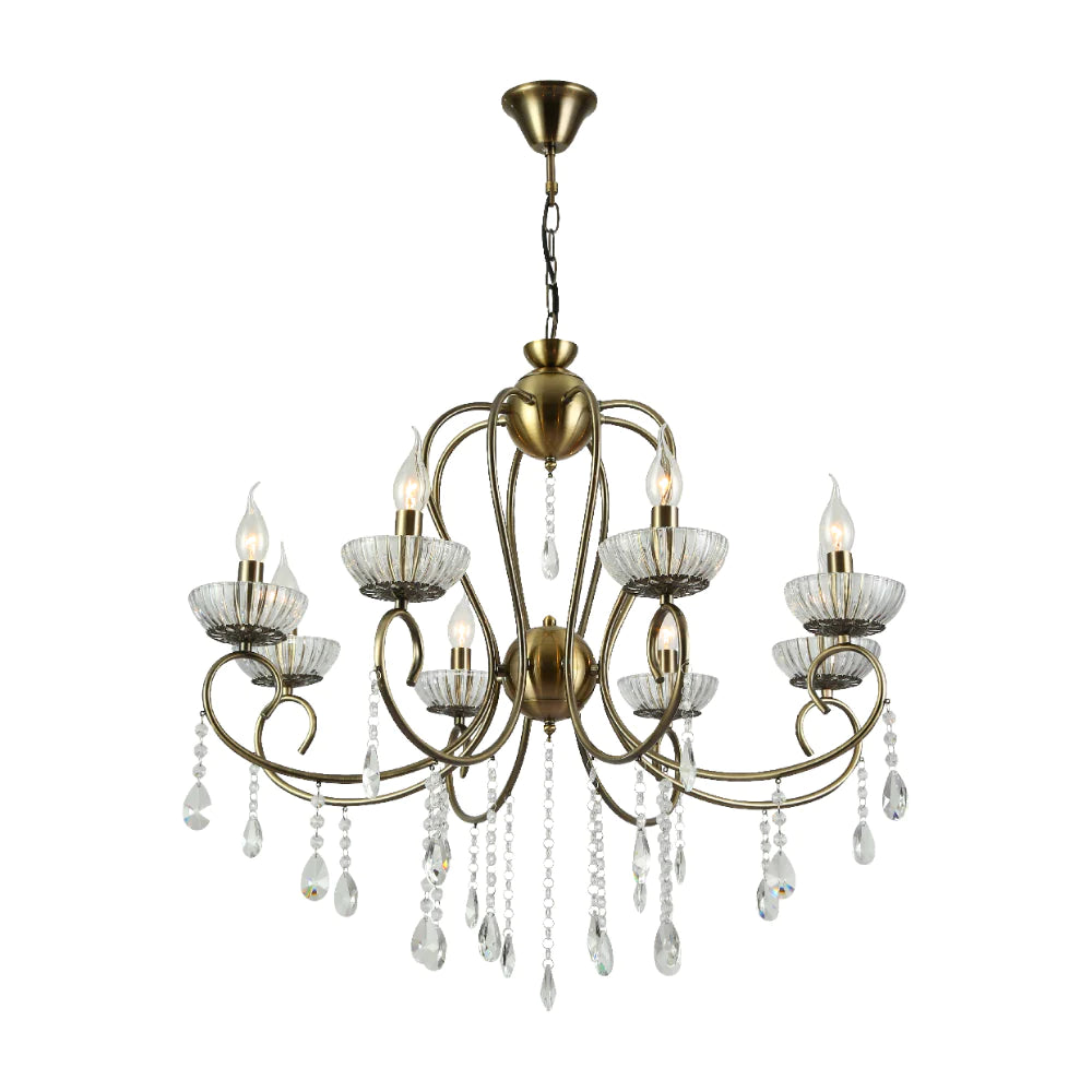 Main image of Versailles Elegance Crystal Swan Chandelier Ceiling Light | TEKLED 159-17973