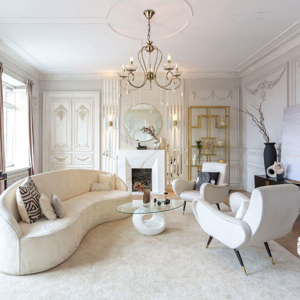 Interior application of Versailles Elegance Crystal Swan Chandelier Ceiling Light | TEKLED 159-17972
