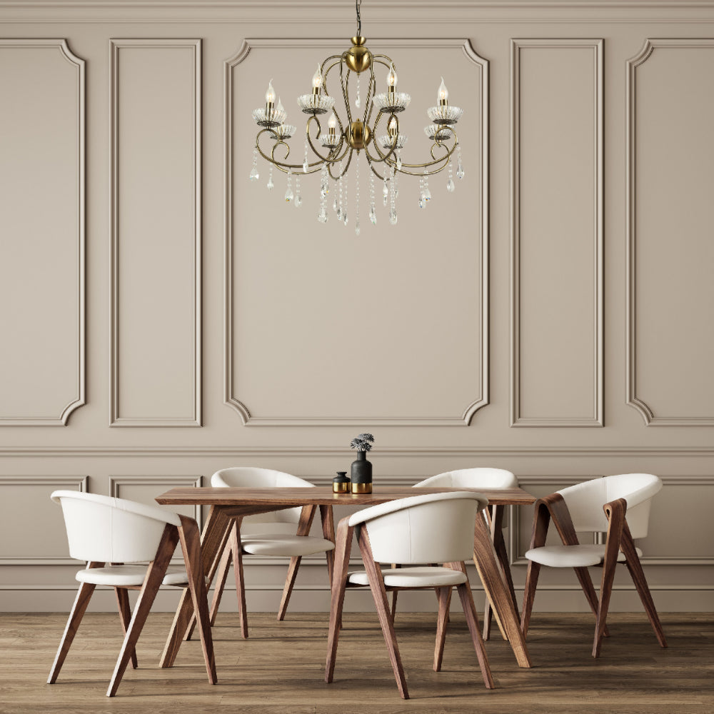 Interior application of Versailles Elegance Crystal Swan Chandelier Ceiling Light | TEKLED 159-17973