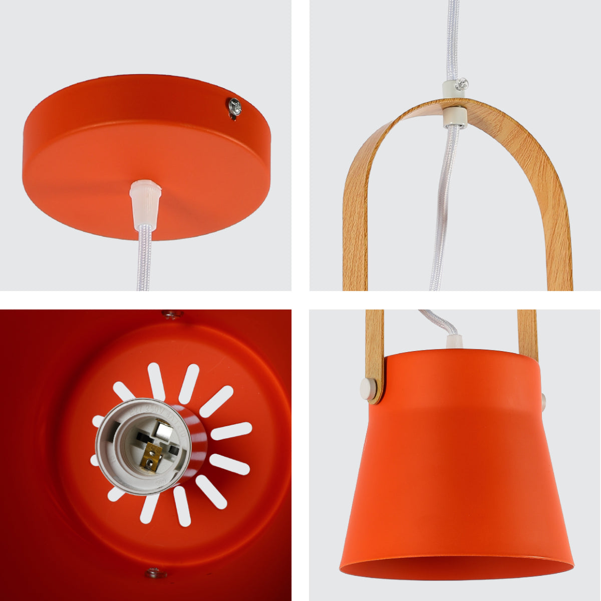 Close shots of Versatile Narvik Nordic Cone Pendant Light 150-18430