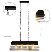 Close up of VersaTrend Island Chandelier | Mesh & Fence Dual Styles | Industrial-Modern Blend | TEKLED 158-19964