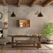 Usage of Vintage Industrial Dome Pendant Light with Rivet Detailing 150-19032
