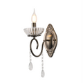 Main image of Vintage Metal & Glass Candle Wall Light | TEKLED 151-19926