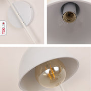 Detailed captures of White Metal Dome Wall Light with E27 Fitting